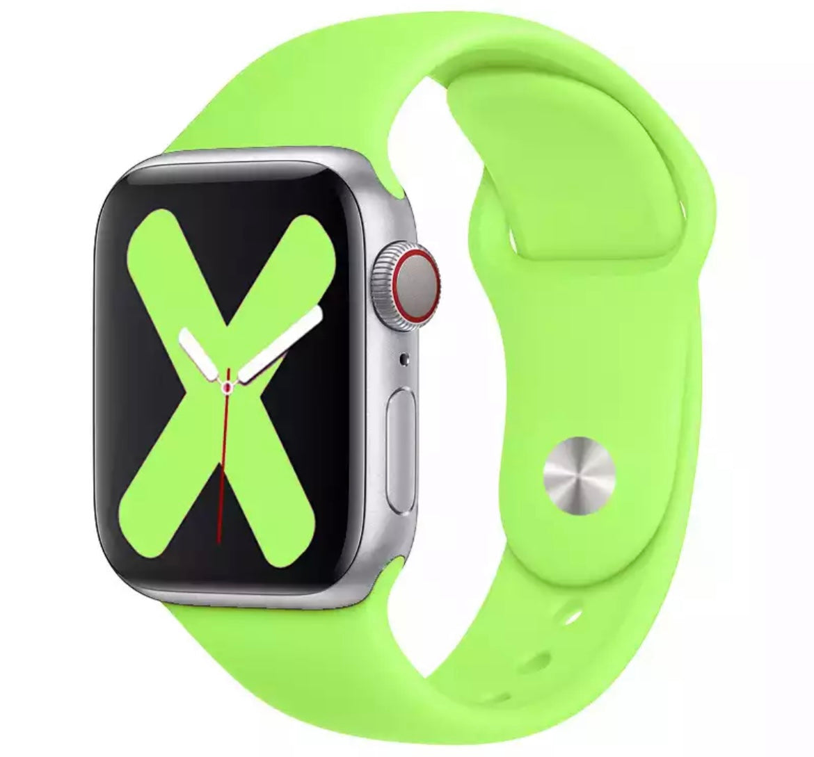 Silicon Strap Watch 42mm-44mm-45mm-49mm, Green