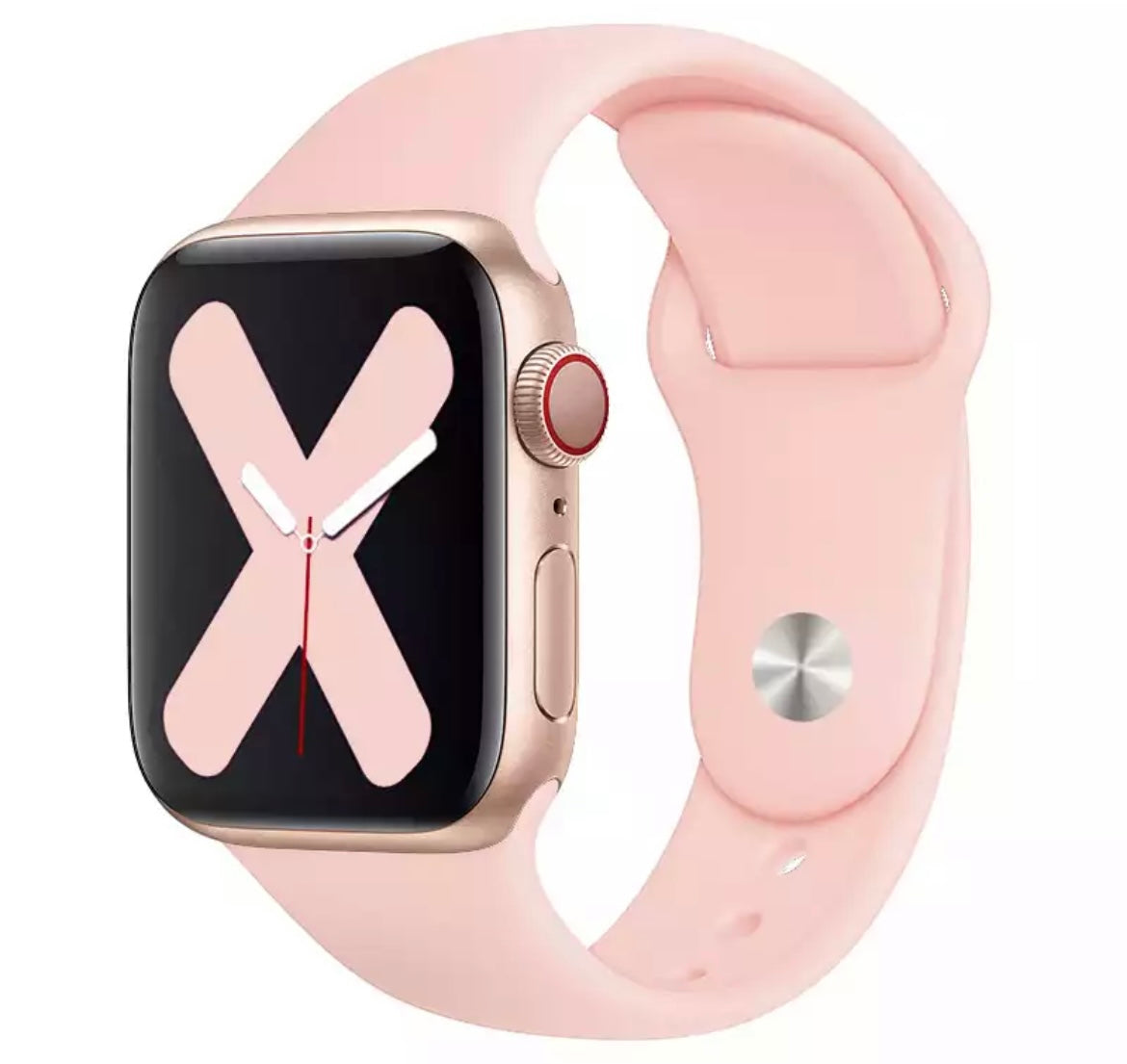 Silicon Strap Watch 42mm-44mm-45mm-49mm, Vintage Rose