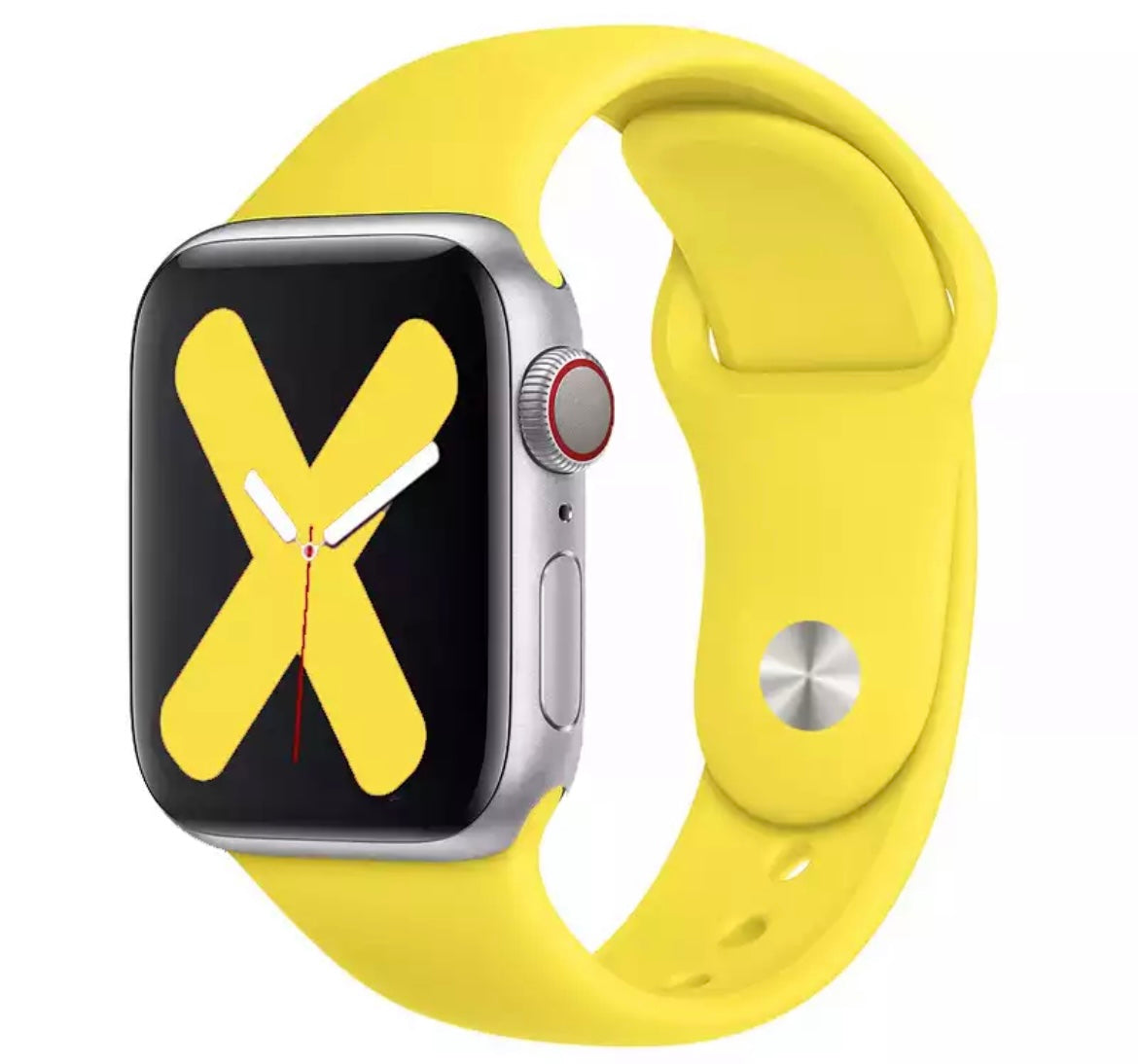 Silicon Strap Watch 42mm-44mm-45mm-49mm, Yellow