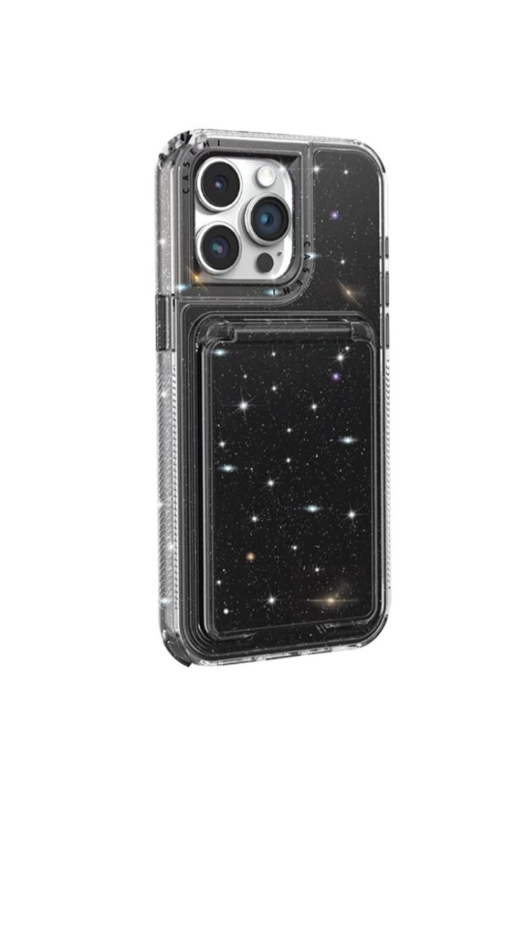 Cover iPhone Glitter con Specchio e Stand – Brillantezza e Funzionalità sempre con te!