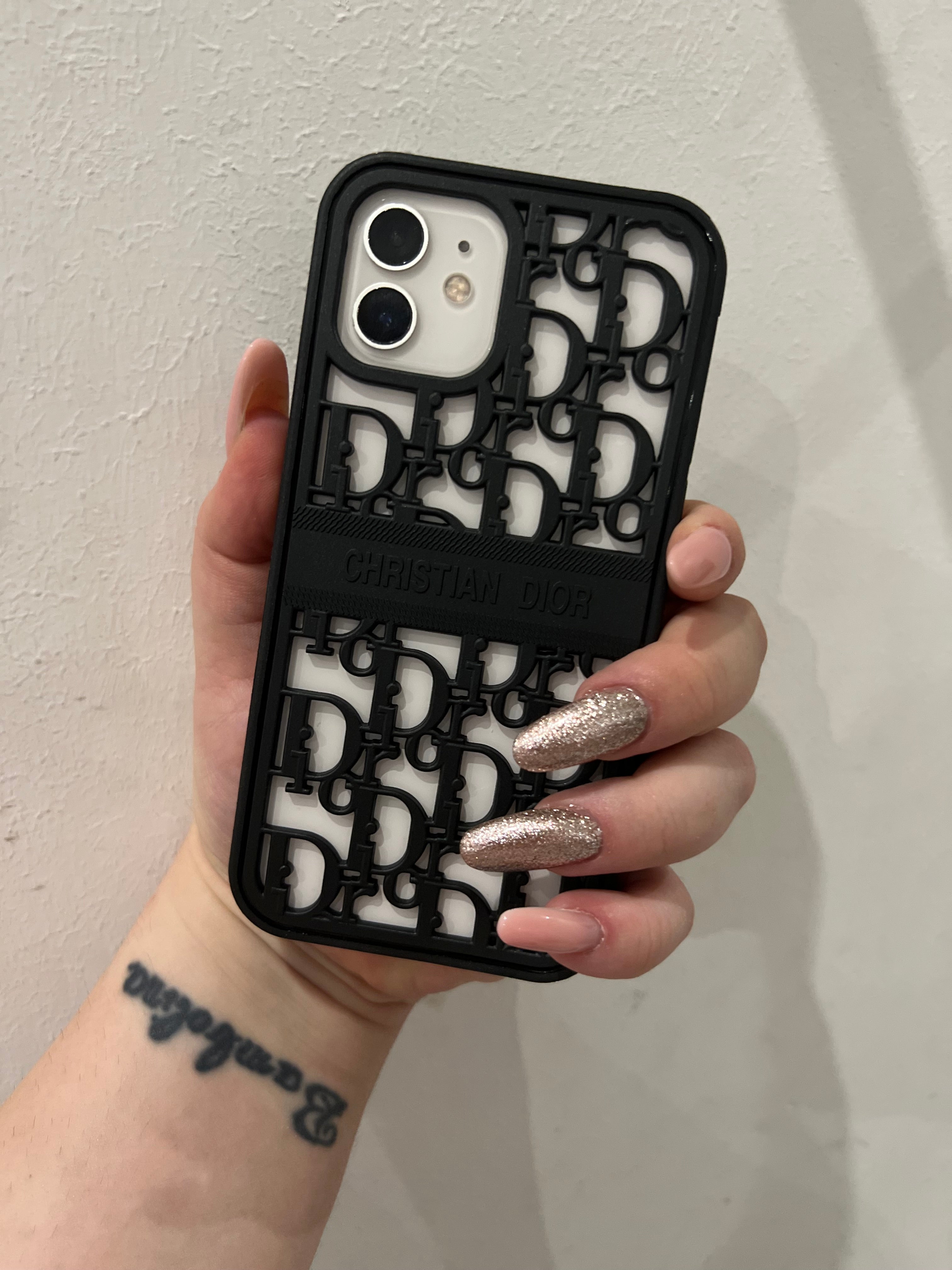 Christian Dior iPhone cover - Black