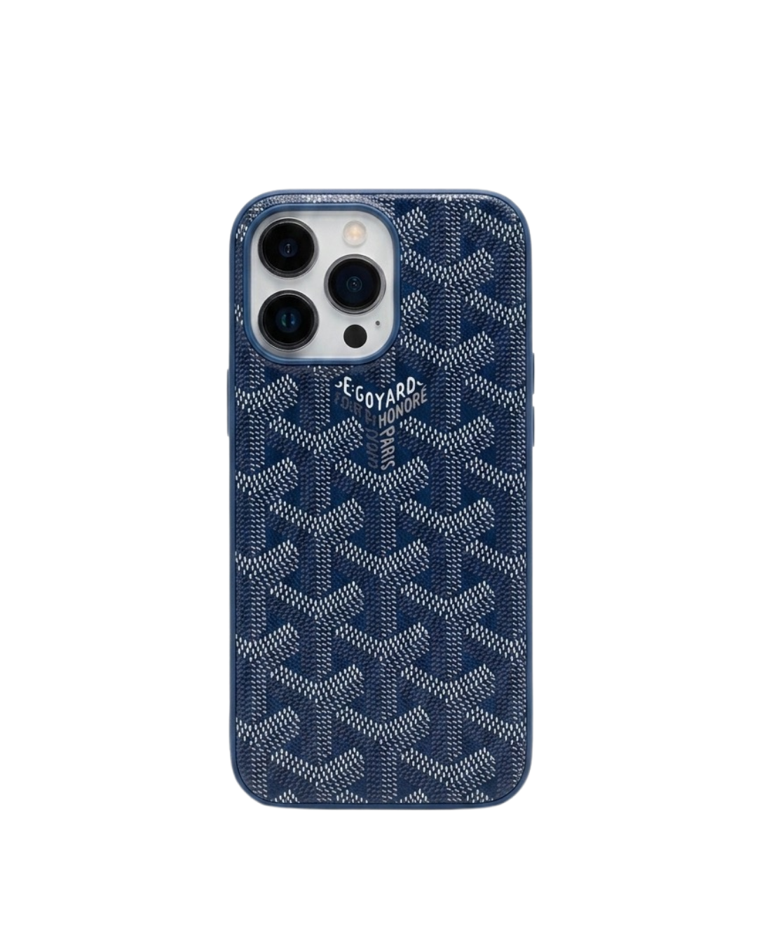 Cover iPhone Chevron Monogram – 🌊 Navy Blue