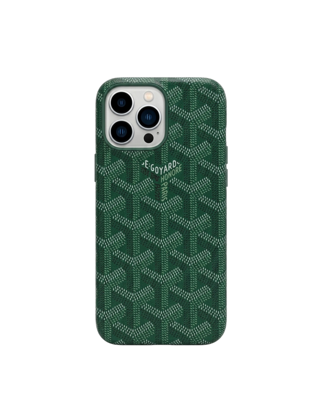 Cover iPhone Chevron Monogram – 🌿 Forest Green