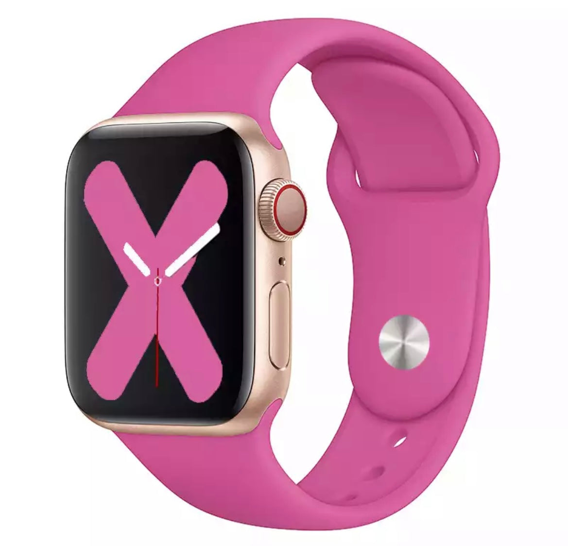 Silicon Strap Watch 42mm-44mm-45mm-49mm, Dragon Fruit