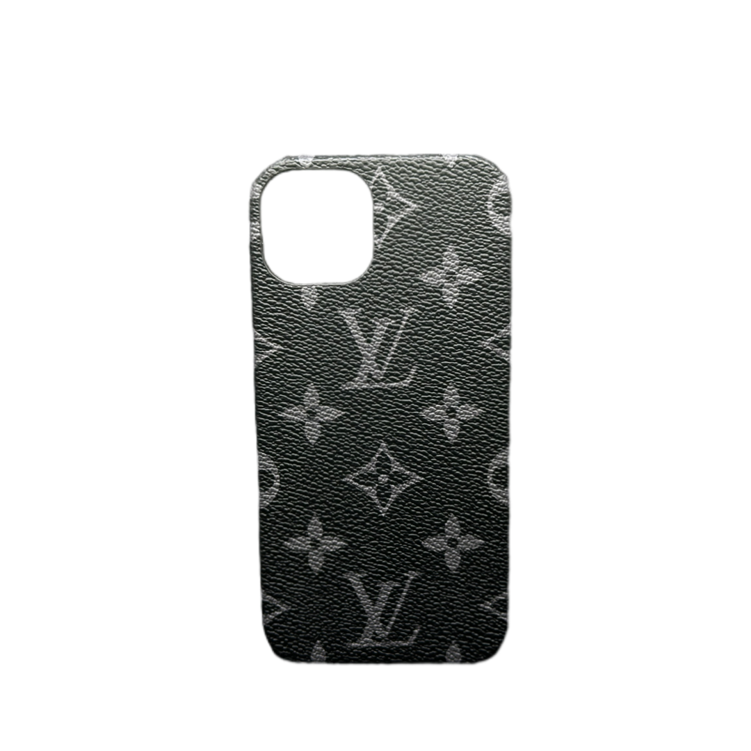 Black Louis Vuitton style iPhone cover