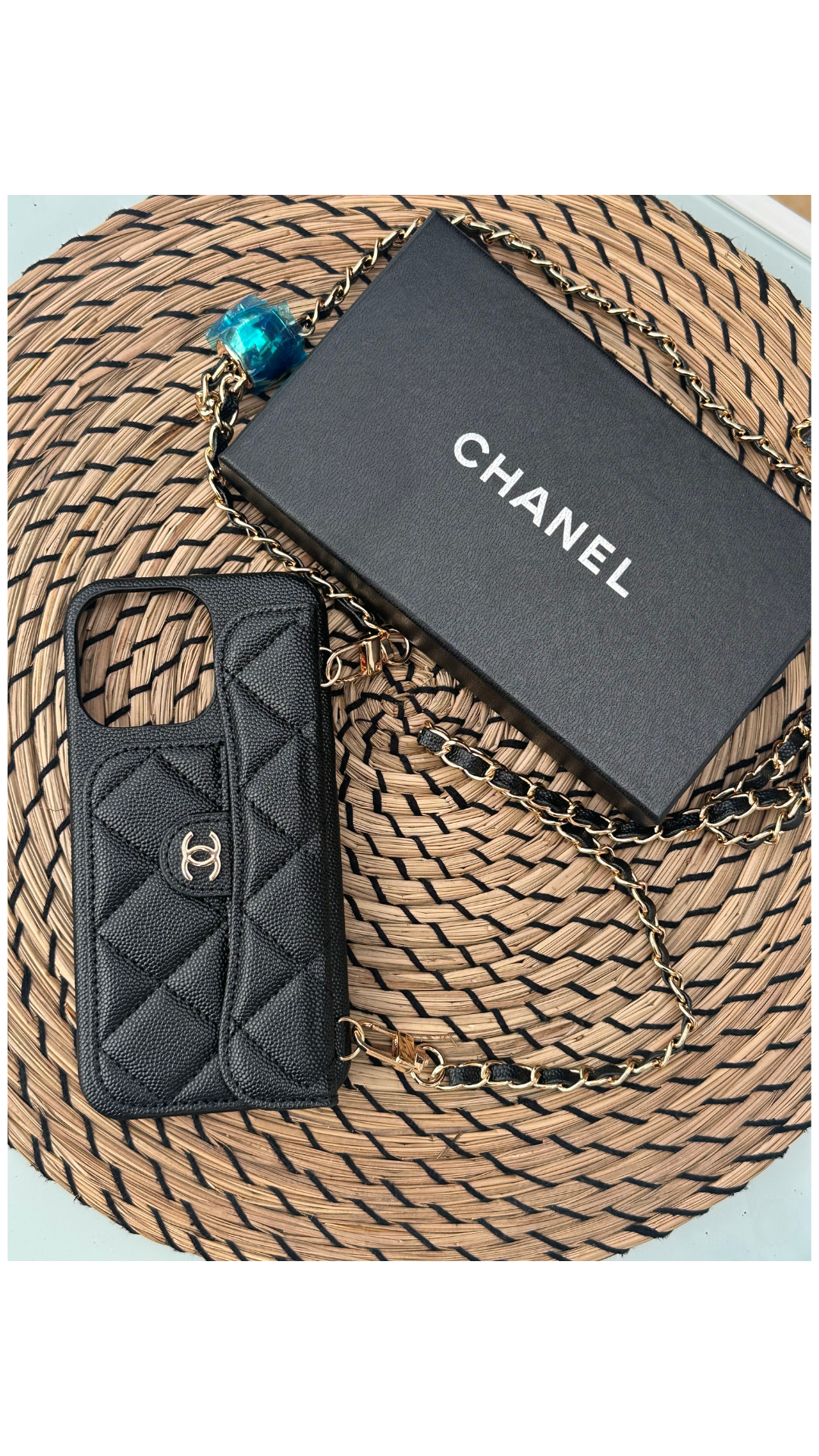cover dupe chanel a tracolla per iPhone