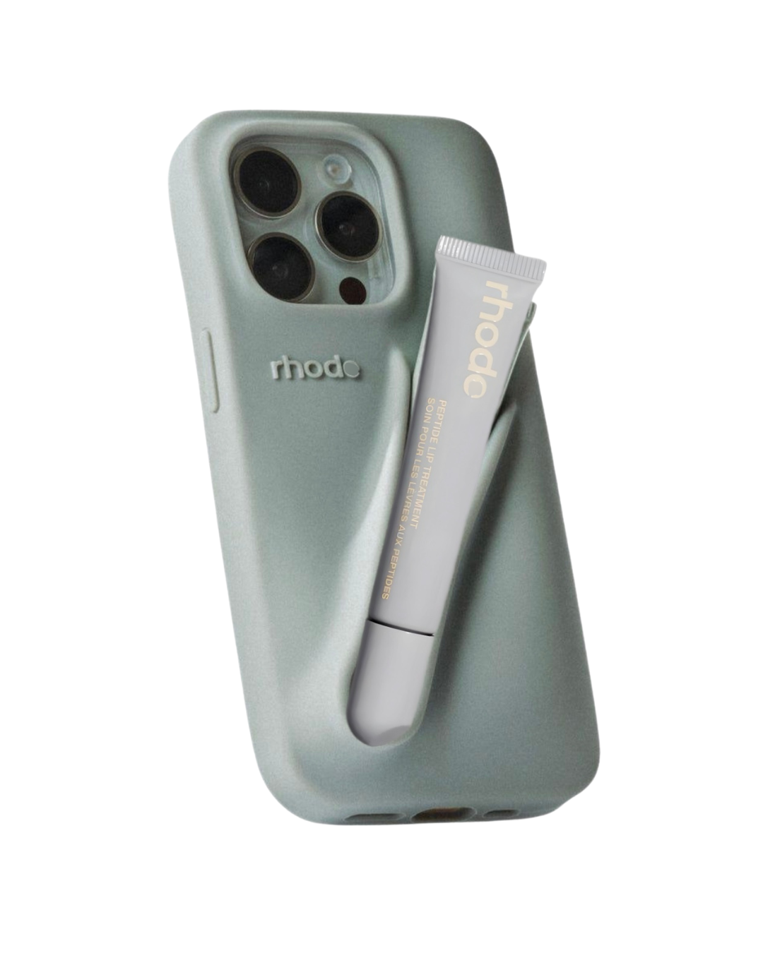 Cover Glossy – Custodia iPhone con Porta Lip Balm Gray