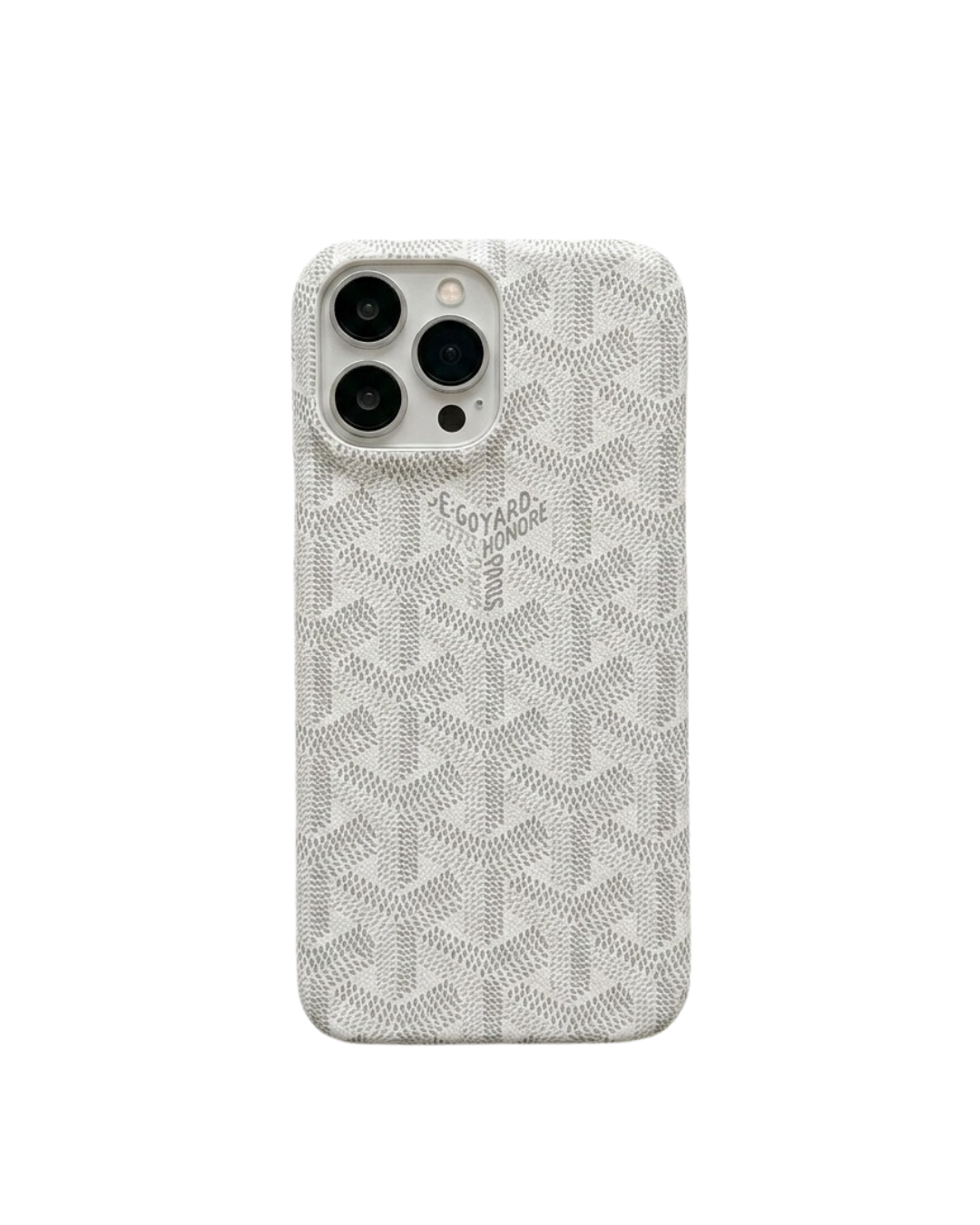 Cover iPhone Chevron Monogram – 🤍 Ivory White