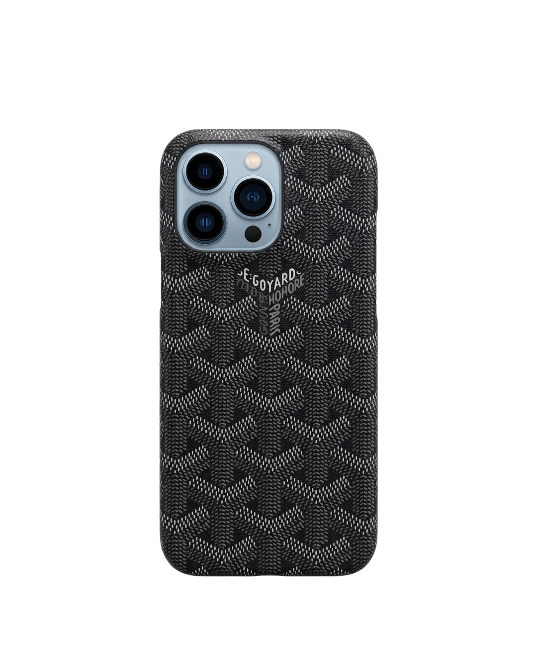 Cover iPhone Chevron Monogram – 🖤 Noir Black