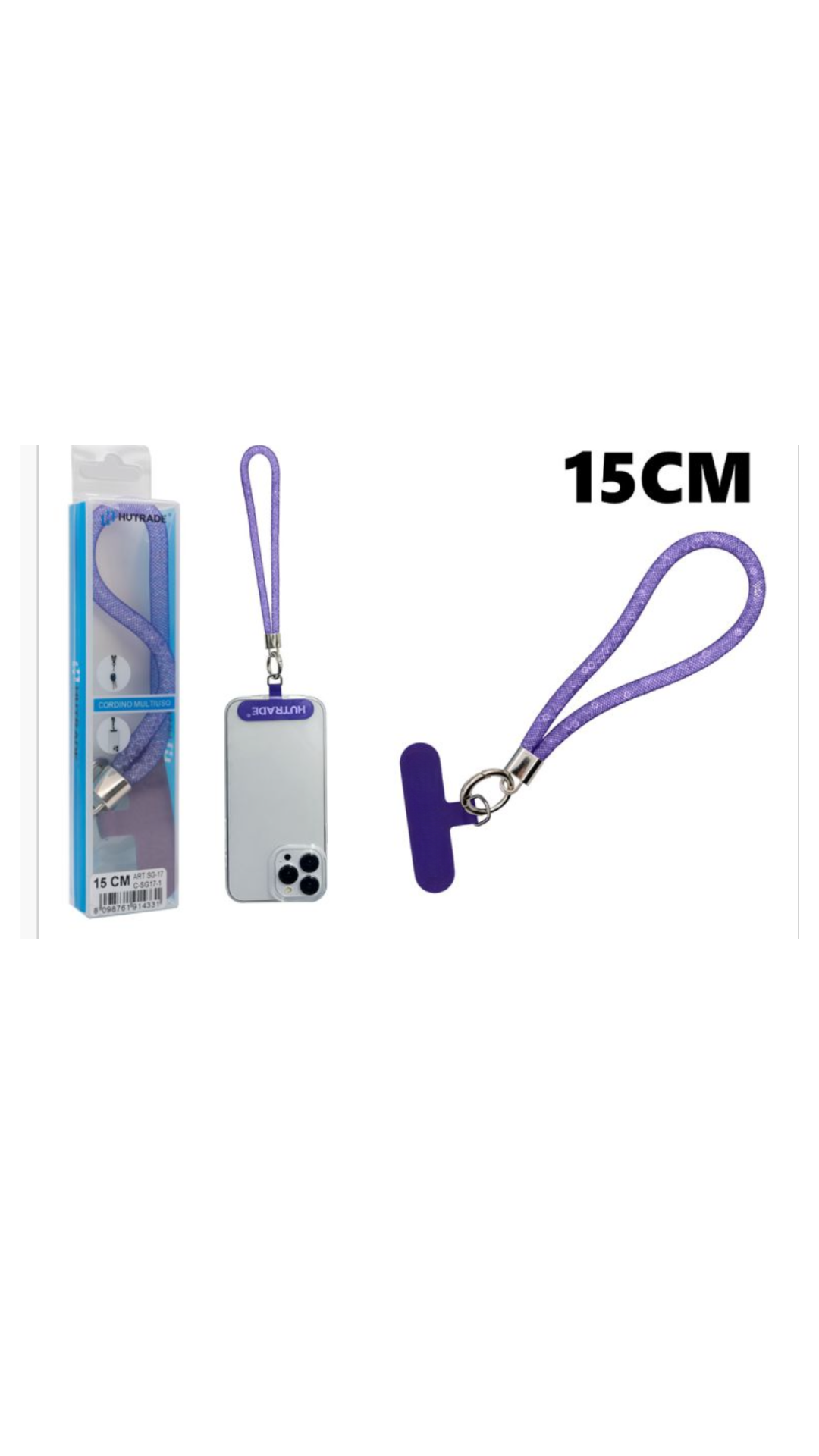 Laccetto Glitter Viola Universale per Cover